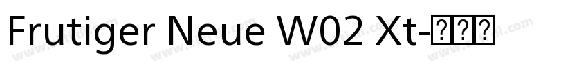 Frutiger Neue W02 Xt字体转换